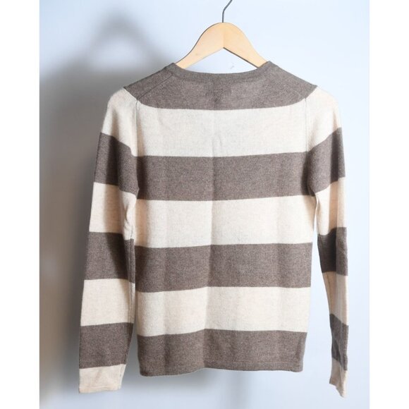 Fenn Wright Manson 2 Ply Cashmere Brown and Ivory Sweater Womens Size M - Picture 6 of 11